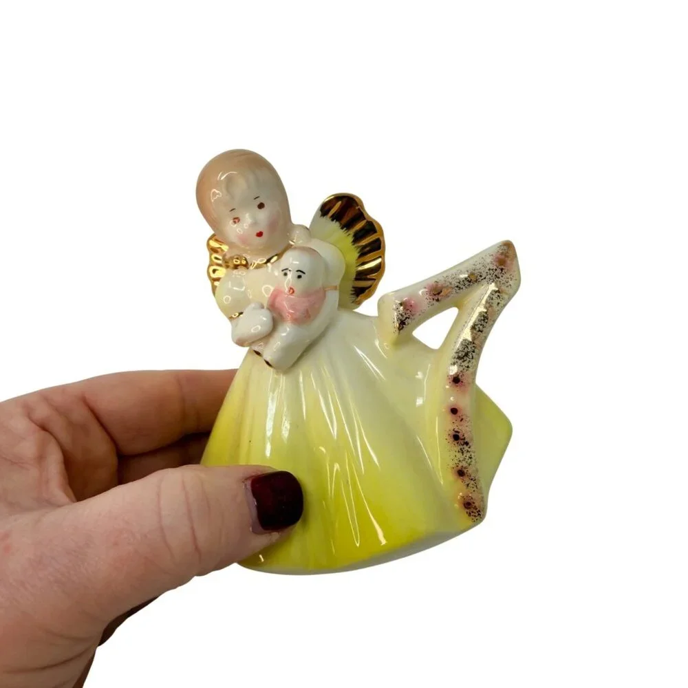 Vtg Josef Originals Birthday Girl Angel Figurine 7 Years Old 7th Birthday Gift